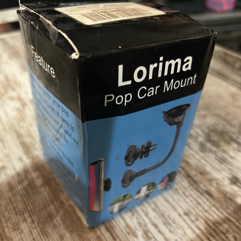 Lorima Pop Car Mount - Black and Blue